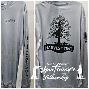 ALO Coolfit Mens XXL Long Sleeve Athletic Shirt Relaxed Fit Gray Michigan church